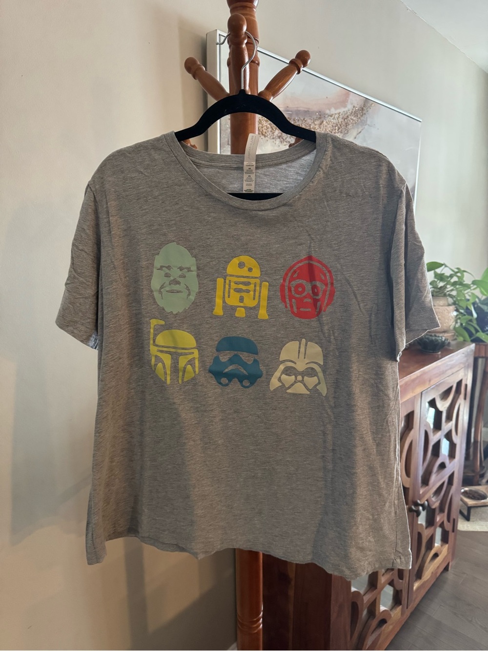 Star Wars Graphic TShirt Tee Disney Outfit Hollywood Studios Size 2X Grey